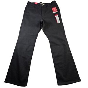Levi's Strauss Signature Bootcut Jeans Women 16 Black‎ Mid Rise Soft Stretch